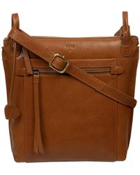 NiNa Amora - 'Orla' Dark Leather Shoulder Bag - Lyst