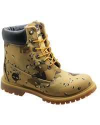 Timberland - 6 Inch Wedge Boots Camo Camouflage Lace Up 8357B B83B - Lyst