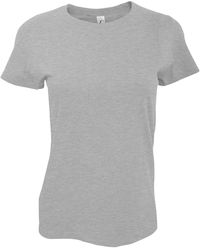 Sol's - Ladies Imperial Heavy Short Sleeve T-Shirt Marl) Cotton - Lyst