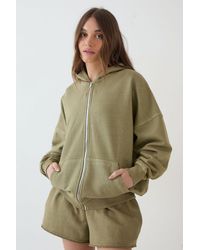 DSGN Studio - Heavyweight Washed Oversized Zip Through Hoodie - Lyst