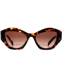 Prada - Rectangle Honey Havana Gradient Pr07Ys - Lyst