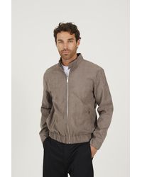 Brave Soul - Faux Suede Bomber Jacket - Lyst