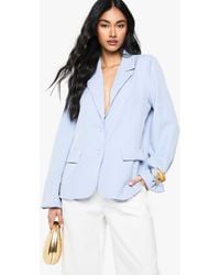 Boohoo - Shoulder Pad Tailored Blazer - Lyst