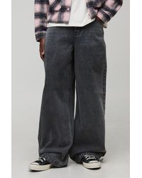 BoohooMAN - Parachute Baggy Washed Jeans - Lyst