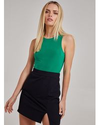 Pink Vanilla - Sleeveless Slinky Bodysuit - Lyst