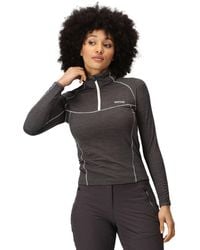 Regatta - Ladies Yonder Half Zip Long Sleeve Moisture Wicking Top - Lyst