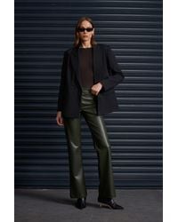 Dilvin - Faux Leather Flare Pants - Lyst