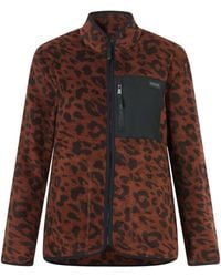 Regatta - Ladies Frankie Leopard Full Zip Fleece Jacket (Dark) - Lyst