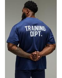 BoohooMAN - Training Dept Performance Oversized T-Shirt - Lyst