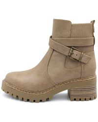 Blowfish - Lifted Almond Boots Faux Leather - Lyst