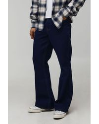 BoohooMAN - Pocket Embroidery Rigid Flared Jeans - Lyst