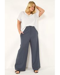 Roman - Curve Wide Leg Tailored Trouser - Lyst