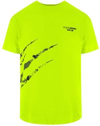 Philipp Plein - Scratch Logo Fluo T-Shirt - Lyst