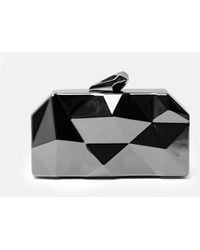 Where's That From - Melanie Geometric Pattern Clutch Bag - Lyst