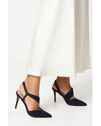 Wallis - Evie Asymmetric Pointed Stiletto High Heel Court Shoes - Lyst