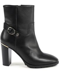 Tommy Hilfiger - Ankle Boots Buckle Accent - Lyst
