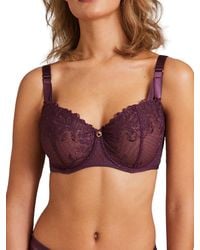 Aubade - Femme Passion Comfort Half Cup Bra Wineberry - Lyst