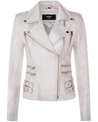 Infinity Leather - Brando Biker Jacket-Loddon - Lyst