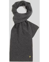 Lyle & Scott - Lambswool Blend Ribbed Scarf - Lyst