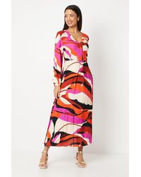 PRINCIPLES - Volume Multi Abstract Sleeve Maxi Dress - Lyst