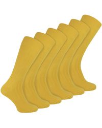 Sock Snob - Plain Coloured Cotton Rich Ribbed Dress Socks - Lyst