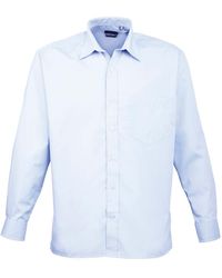 PREMIER - Poplin Long-Sleeved Shirt (Light) - Lyst
