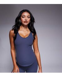 4505 - Maternity Soft Touch Rib Vest With Inner Bra - Lyst