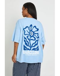 Boohoo - Plus Barcelona Printed T Shirt - Lyst