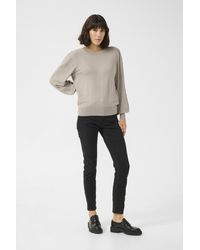 Kaffe - Pullover Regular Fit Cream - Lyst