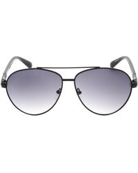 Guess - Gf0221 01B Sunglasses Metal - Lyst