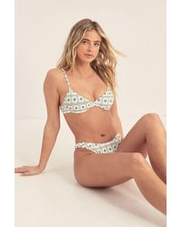 Nasty Gal - Tile Beaded Underwire Tie Back Bikini Set - Lyst