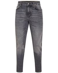 BOSS - High Rise Slim Fit Five Pocket Jeans - Lyst