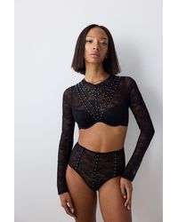 Penti - Underwired Lace Bra With Stone Detail - Lyst