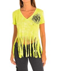 Zumba - Womenss Short-Sleeved V-Neck Sports T-Shirt Z1T00401 - Lyst