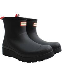HUNTER - Play Shearling Insulated Short Wellington Boots - Lyst