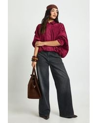 Boohoo - Faux Suede Bomber Jacket - Lyst