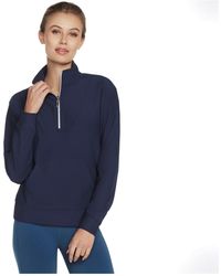 Skechers - Performance Goluxe Rib 1/4 Zip Pullover - Lyst