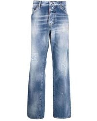 DSquared² - Roadie Jean-Stijl Blauwe Denim Broek - Lyst