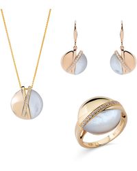 Orphelia - 'Moragene' 925 Sterling Set: Necklace + Earrings + Ring - Lyst