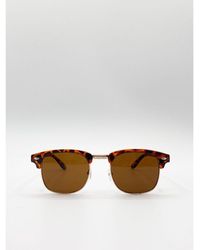 SVNX - Tortoiseshell Retro Frame Metal Wayfarer Sunglasses Metal (Archived) - Lyst