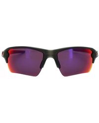 Oakley - Wrap Matt Smoke Prizm Road Sunglasses - Lyst