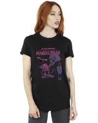 Star Wars - Ladies The Mandalorian Hello Friend Cotton Boyfriend T-Shirt - Lyst