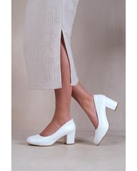 Where's That From - 'Melrose' Mid Block Heel Court Shoes - Lyst
