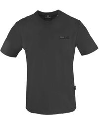 Philipp Plein - Plaque Logo Black T-shirt Cotton - Lyst