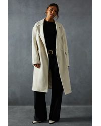 MissPap - Wool Look Textured Coat - Lyst