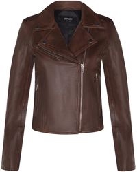 Infinity Leather - Classic Biker Brando Jacket-Baku - Lyst