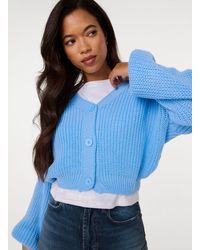 Pink Vanilla - V Neck Three Button Cardigan - Lyst