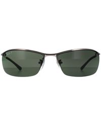 Ray-Ban - Rayban Sunglasses Top Bar 3183 Gunmetal Polarized 004/9A - Lyst