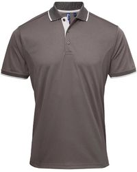 PREMIER - Coolchecker Contrast Pique Polo Shirt (Dark/ - Lyst