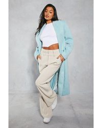 MissPap - Oversized Brushed Wool Look Maxi Coat - Lyst